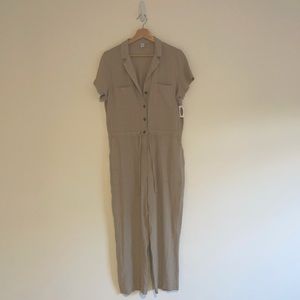 COPY - M Old Navy  Linen-Blend Utility Jumpsuit
